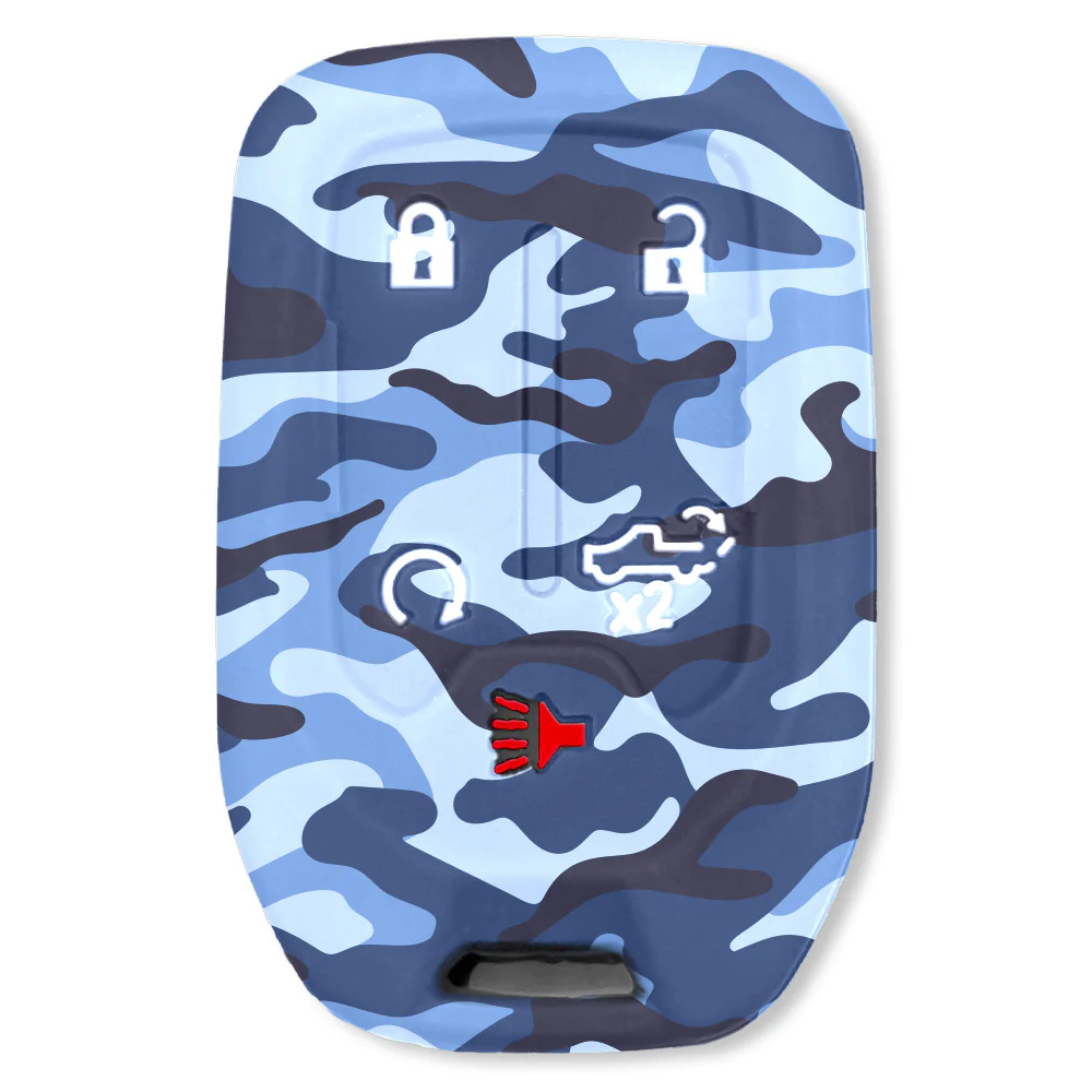 GMC & Chevy 19-21 Sierra & Silverado 1-Piece 100% Silicone Rubber Key Fob Cover - Multiple Colors - Image 56
