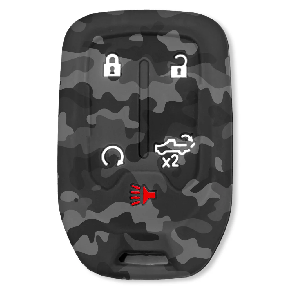 GMC & Chevy 19-21 Sierra & Silverado 1-Piece 100% Silicone Rubber Key Fob Cover - Multiple Colors - Image 59