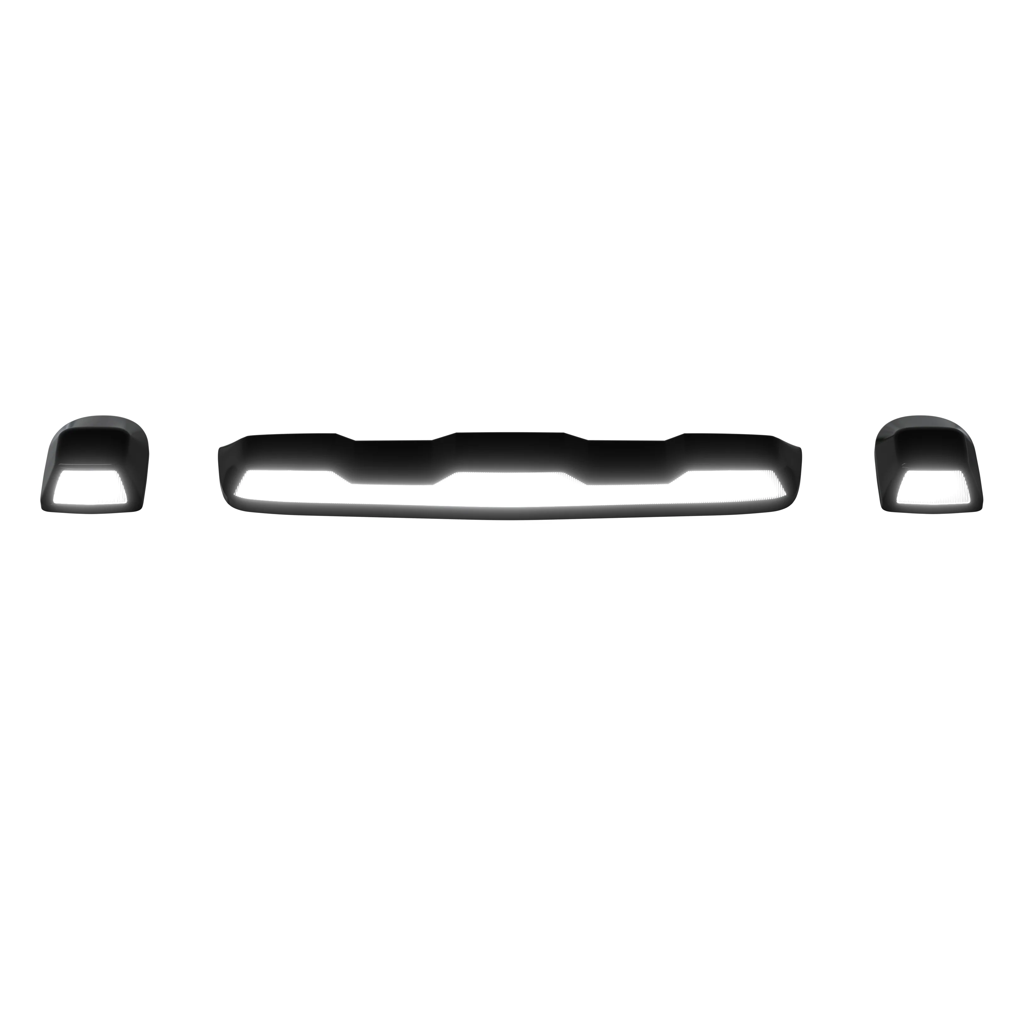 GMC & Chevy 20-25 (4th GEN Body Style) Heavy-Duty (3-Piece Set) Smoked Cab Roof Light Lens with White LEDs - (ATTN: For models that DID NOT come with factory cab roof lights) - Image 15