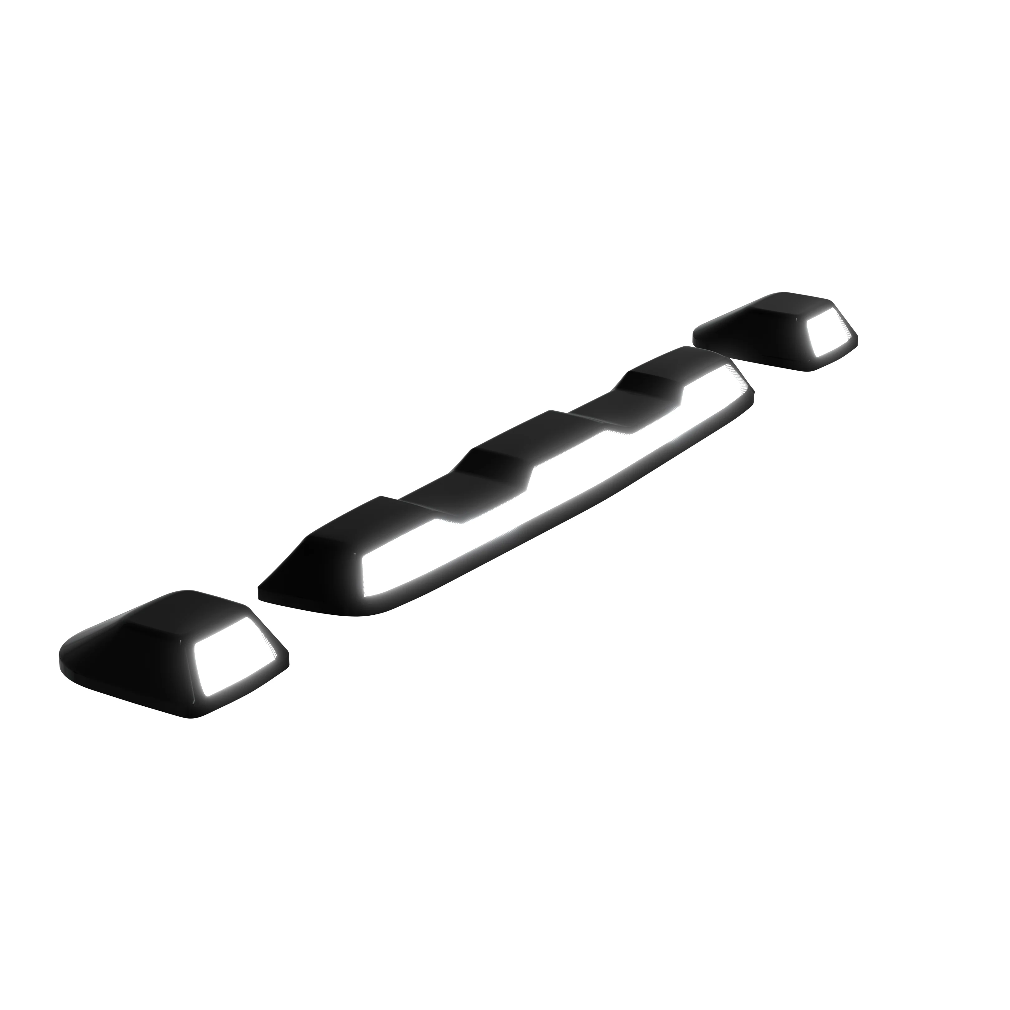 GMC & Chevy 20-25 (4th GEN Body Style) Heavy-Duty (3-Piece Set) Smoked Cab Roof Light Lens with White LEDs - (ATTN: For models that DID NOT come with factory cab roof lights) - Image 16