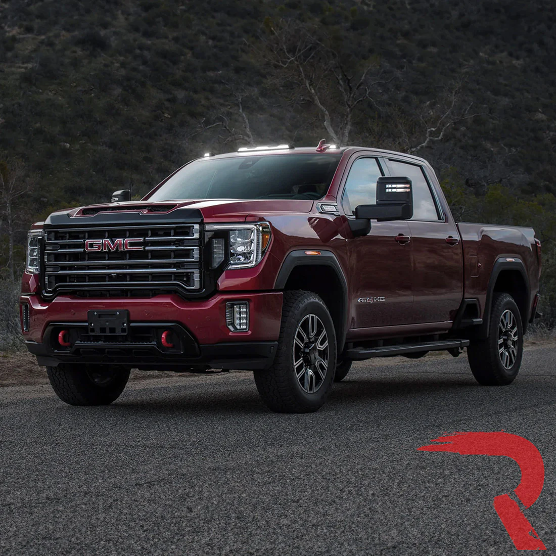 GMC & Chevy 20-25 (4th GEN Body Style) Heavy-Duty (3-Piece Set) Smoked Cab Roof Light Lens with White LEDs - (ATTN: For models that DID NOT come with factory cab roof lights) - Image 9