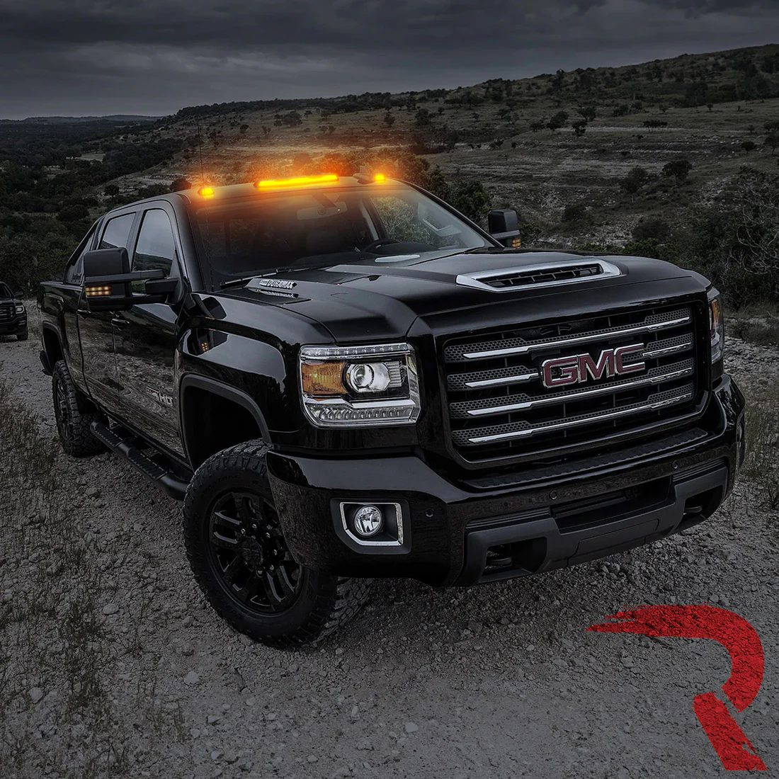 GMC & Chevy 20-25 (4th GEN Body Style) Heavy-Duty (3-Piece Set) Clear Cab Roof Light Lens with Amber LEDs - (ATTN: For models that DID NOT come with factory cab roof lights) - Image 8