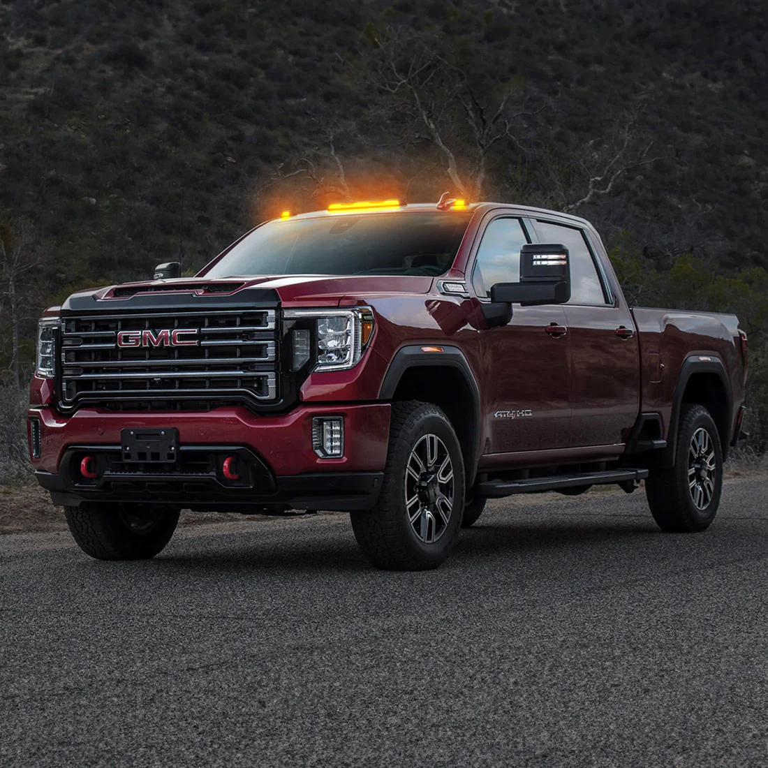 GMC & Chevy 20-25 (4th GEN Body Style) Heavy-Duty (3-Piece Set) Clear Cab Roof Light Lens with Amber LED’s - (Attn: Replaces OEM factory cab roof lights) - Image 14