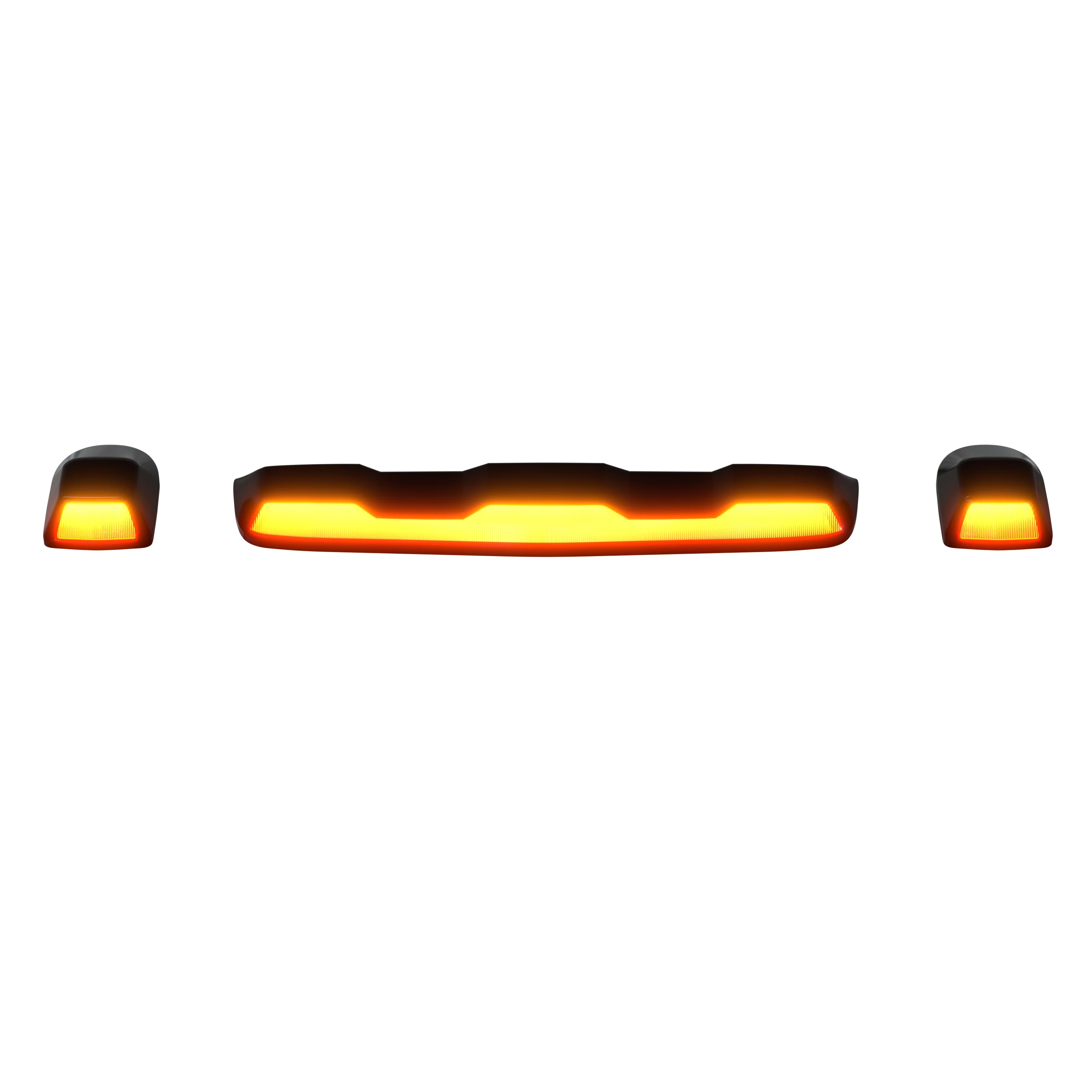 GMC & Chevy 20-25 (4th GEN Body Style) Heavy-Duty (3-Piece Set) Clear Cab Roof Light Lens with Amber LED’s - (Attn: Replaces OEM factory cab roof lights) - Image 17