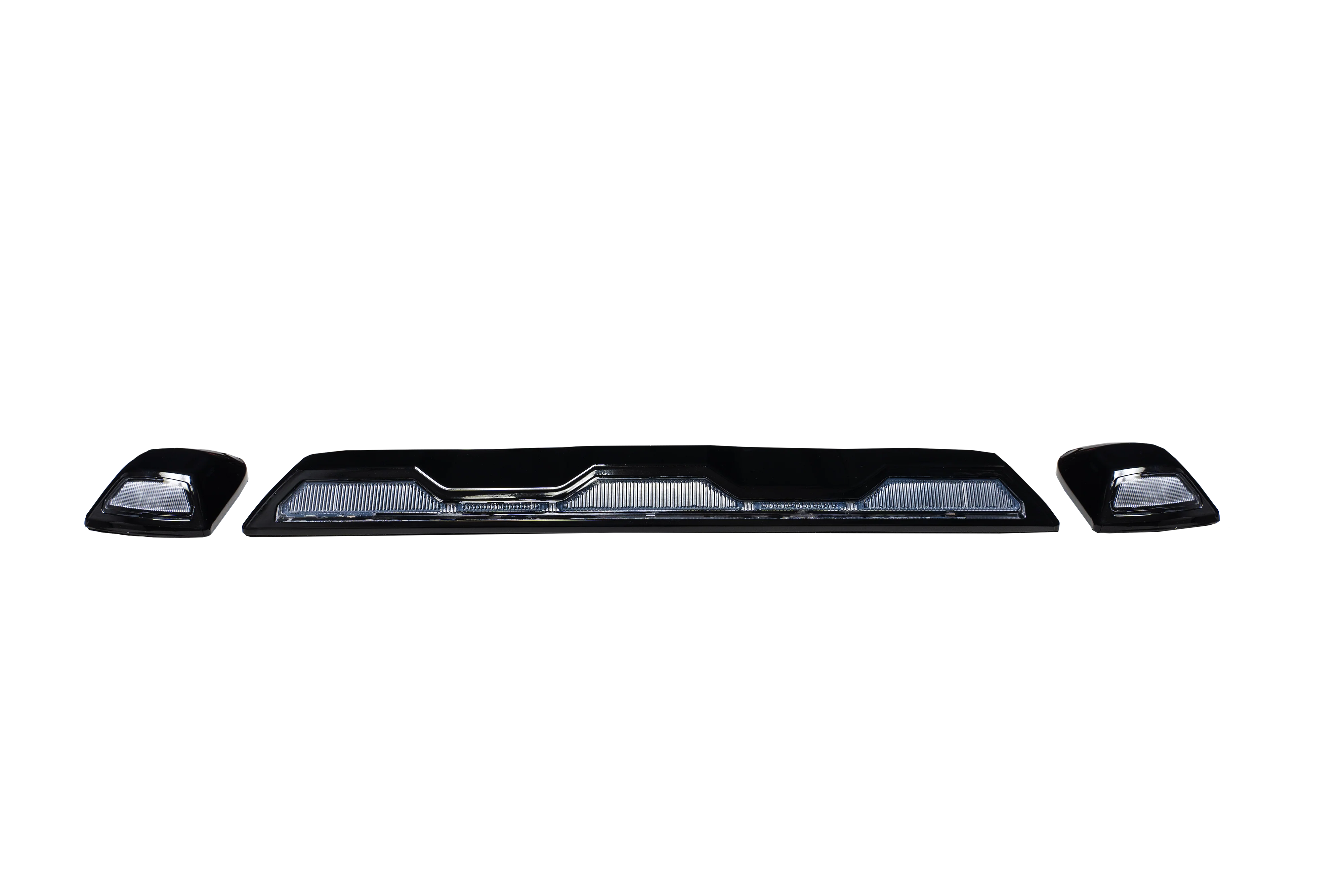 GMC & Chevy 20-25 (4th GEN Body Style) Heavy-Duty (3-Piece Set) Clear Cab Roof Light Lens with Amber LED’s - (Attn: Replaces OEM factory cab roof lights) - Image 18