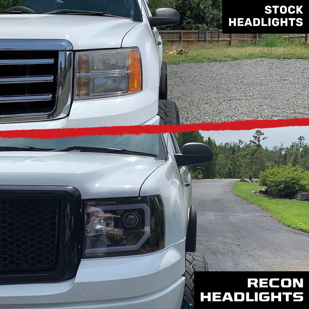 GMC Sierra 07-13 Projector Headlights OLED Halos & DRL - Multiple Styles - Image 12