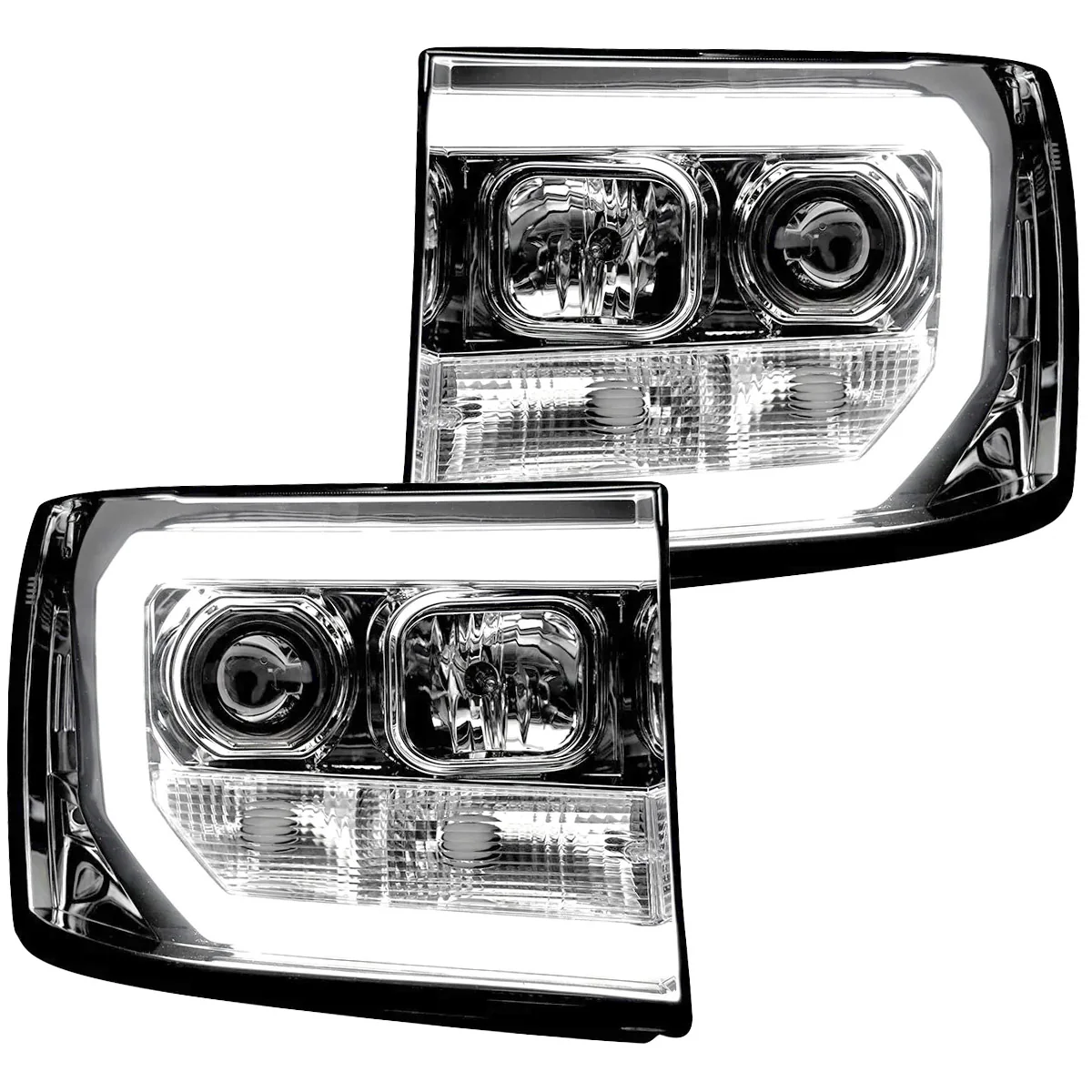 GMC Sierra 07-13 Projector Headlights OLED Halos & DRL - Multiple Styles - Image 16