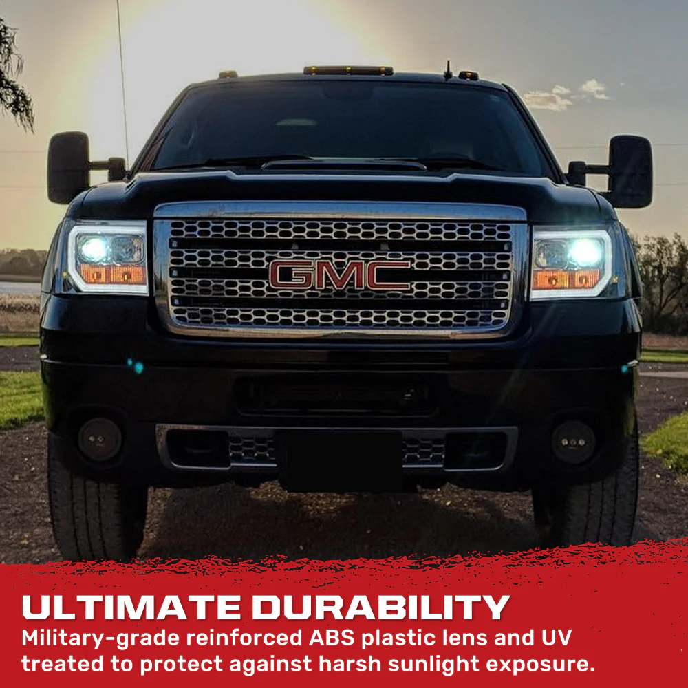 GMC Sierra 07-13 Projector Headlights OLED Halos & DRL - Multiple Styles - Image 18