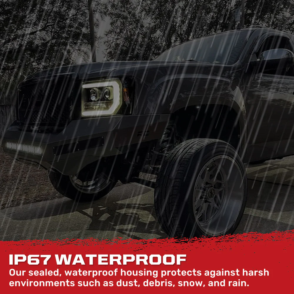 GMC Sierra 07-13 Projector Headlights OLED Halos & DRL - Multiple Styles - Image 20
