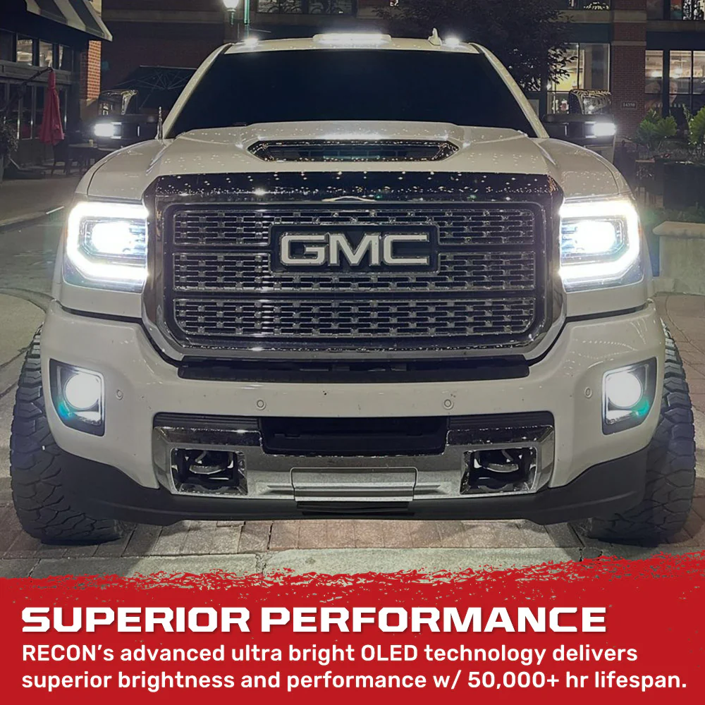 GMC Sierra 07-13 Projector Headlights OLED Halos & DRL - Multiple Styles - Image 23