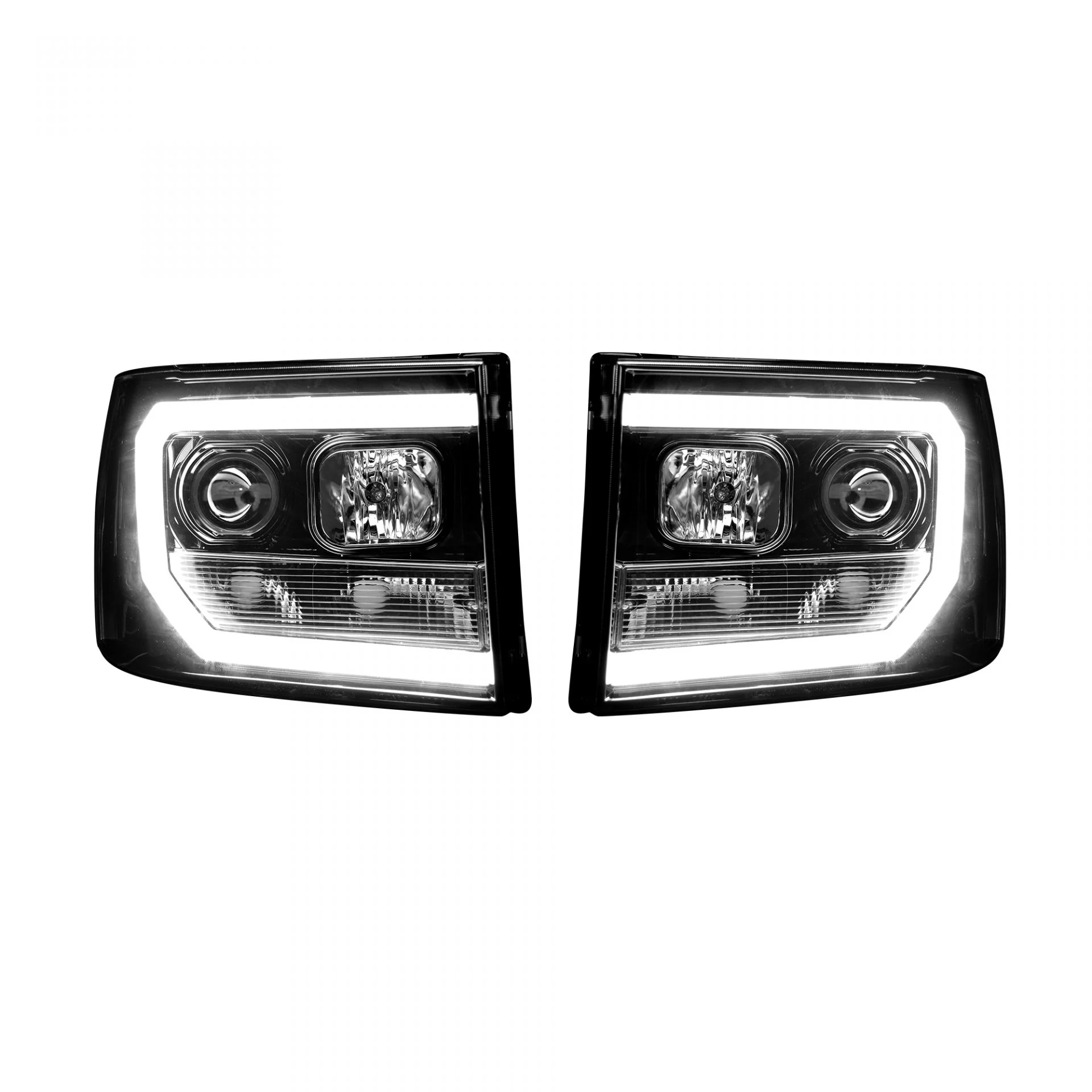 GMC Sierra 07-13 Projector Headlights OLED Halos & DRL - Multiple Styles - Image 4