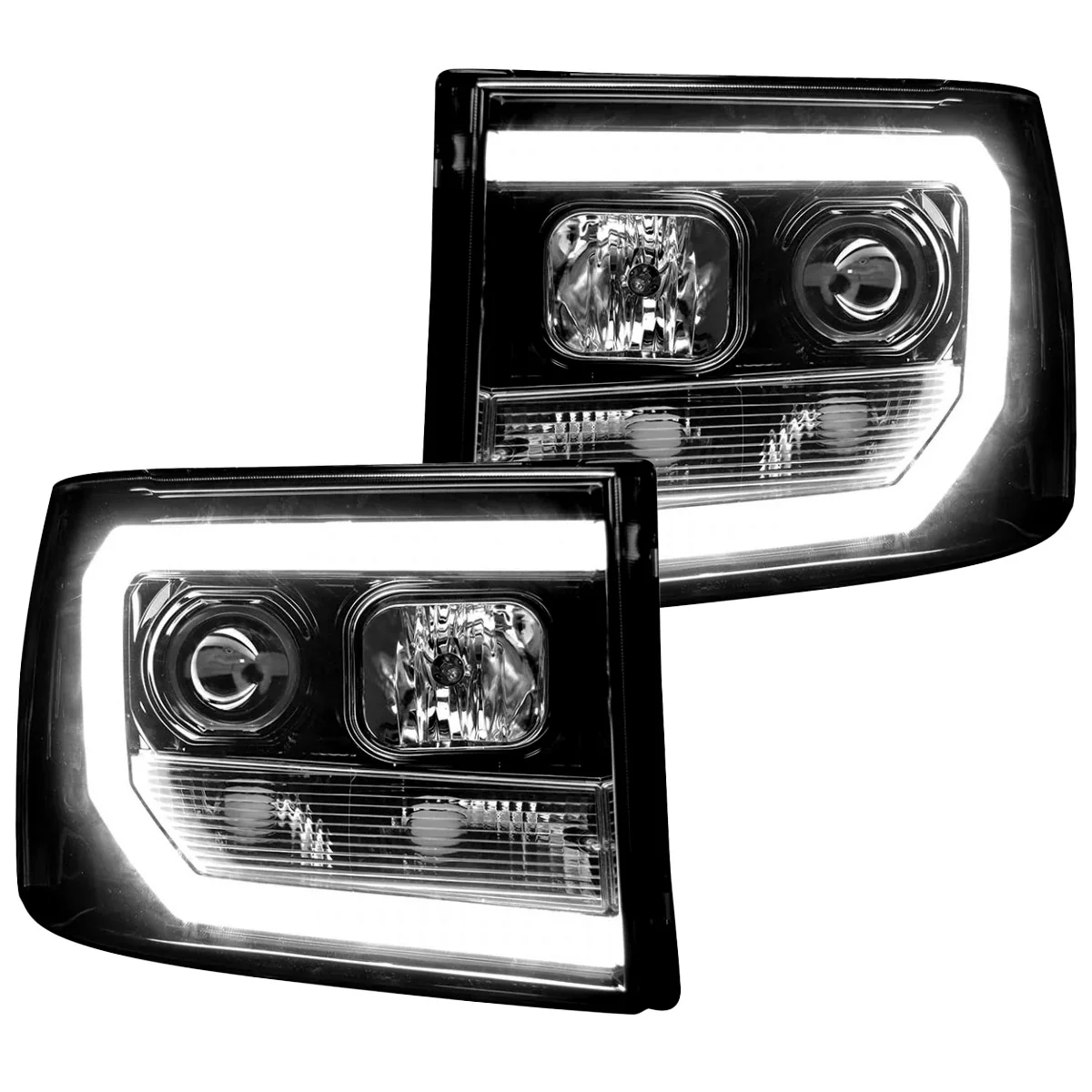 GMC Sierra 07-13 Projector Headlights OLED Halos & DRL - Multiple Styles - Image 7