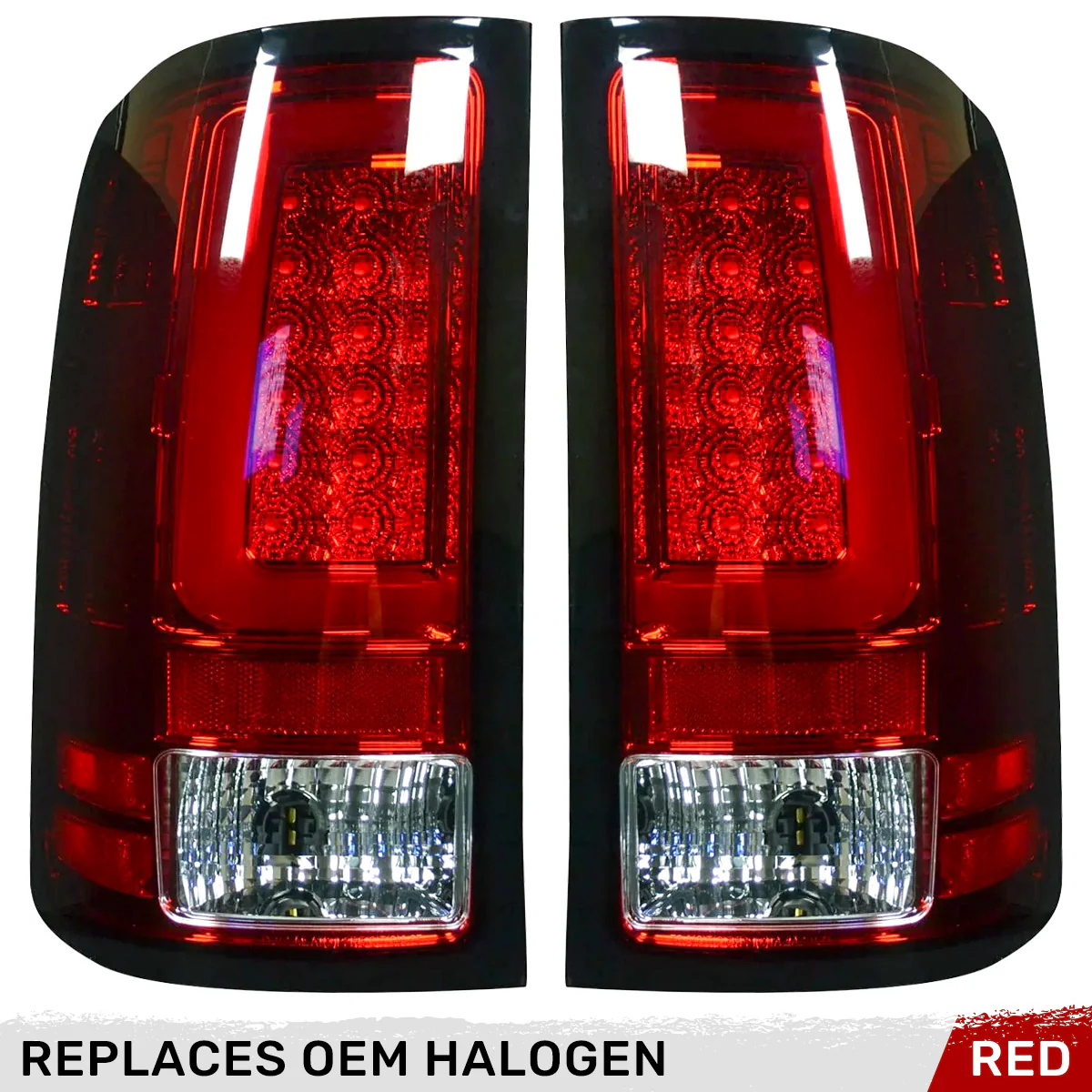 GMC Sierra 07-13 (Single Wheel Trucks) Tail Lights Ultra Bright OLED Running DRL Lights - Multiple Lens - Image 19