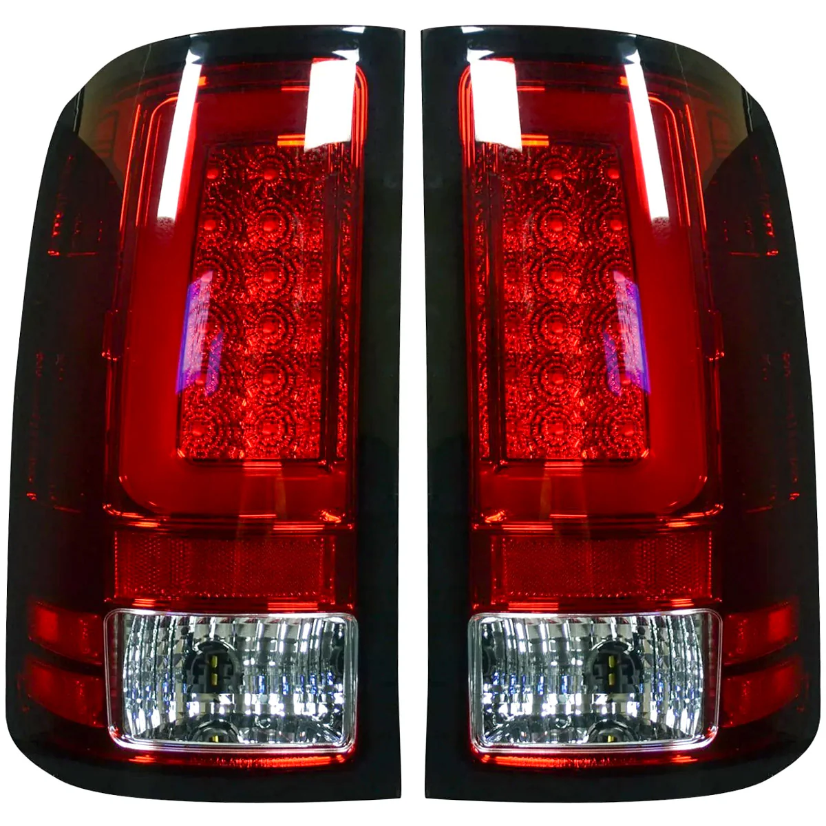 GMC Sierra 07-13 (Single Wheel Trucks) Tail Lights Ultra Bright OLED Running DRL Lights - Multiple Lens - Image 20