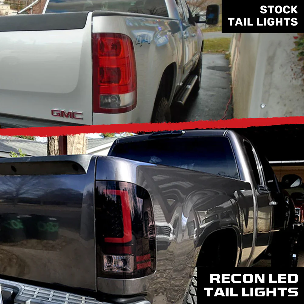 GMC Sierra 07-13 (Single Wheel Trucks) Tail Lights Ultra Bright OLED Running DRL Lights - Multiple Lens - Image 29