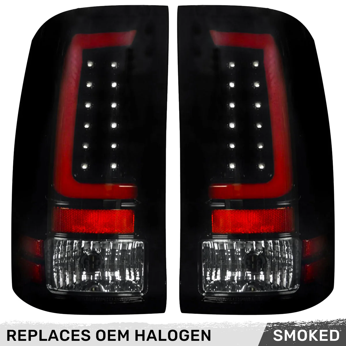 GMC Sierra 07-13 (Single Wheel Trucks) Tail Lights Ultra Bright OLED Running DRL Lights - Multiple Lens - Image 3
