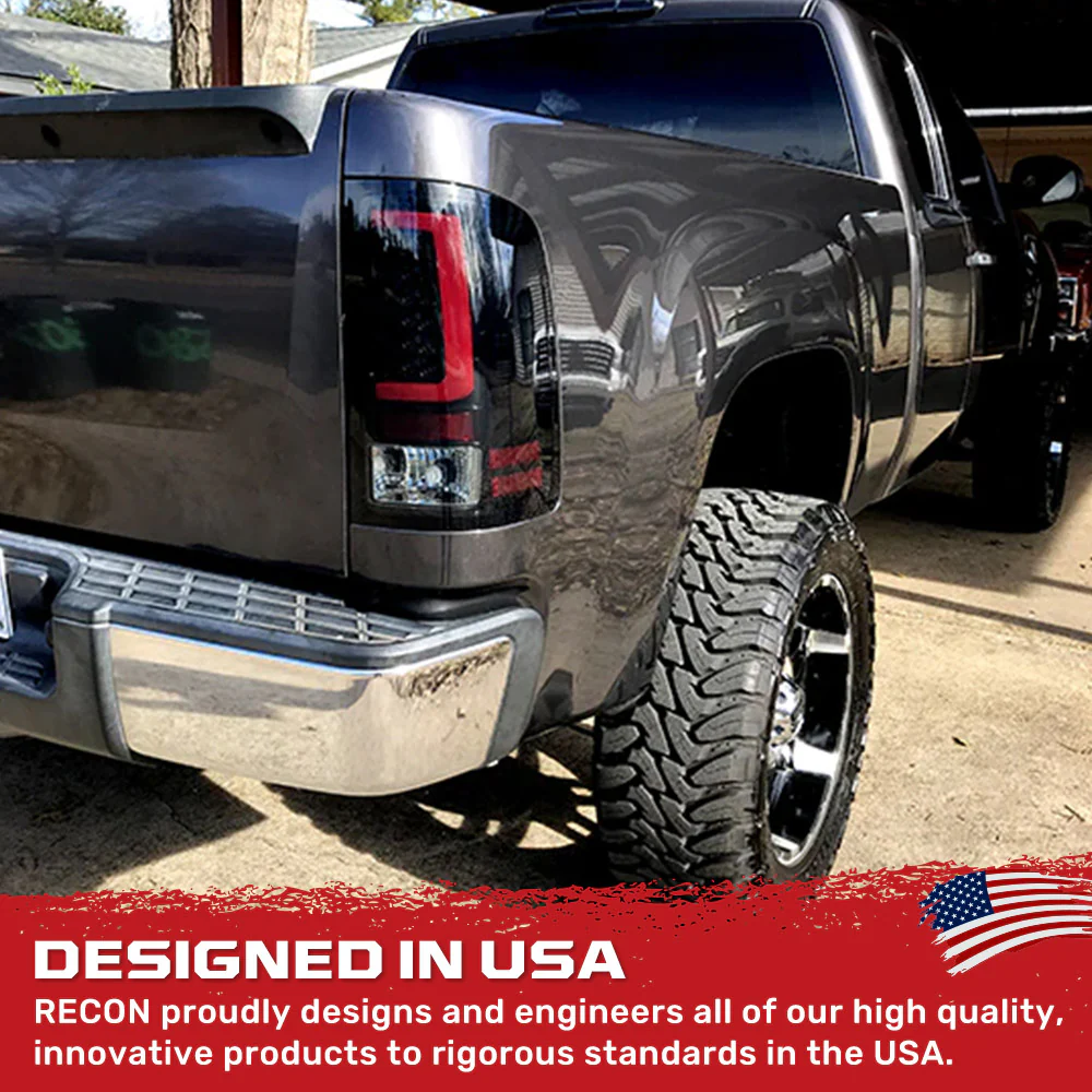 GMC Sierra 07-13 (Single Wheel Trucks) Tail Lights Ultra Bright OLED Running DRL Lights - Multiple Lens - Image 34