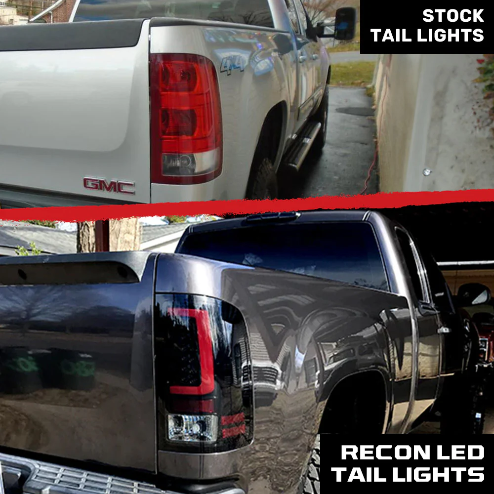 GMC Sierra 07-13 (Single Wheel Trucks) Tail Lights Ultra Bright OLED Running DRL Lights - Multiple Lens - Image 39