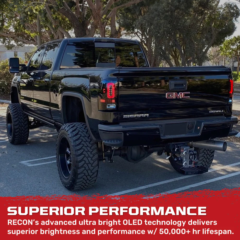 GMC Sierra 1500 14-18 Ultra Bright OLED Tail Lights (3rd Gen w/ Factory Halogen Style) - Multiple Lens - Image 25