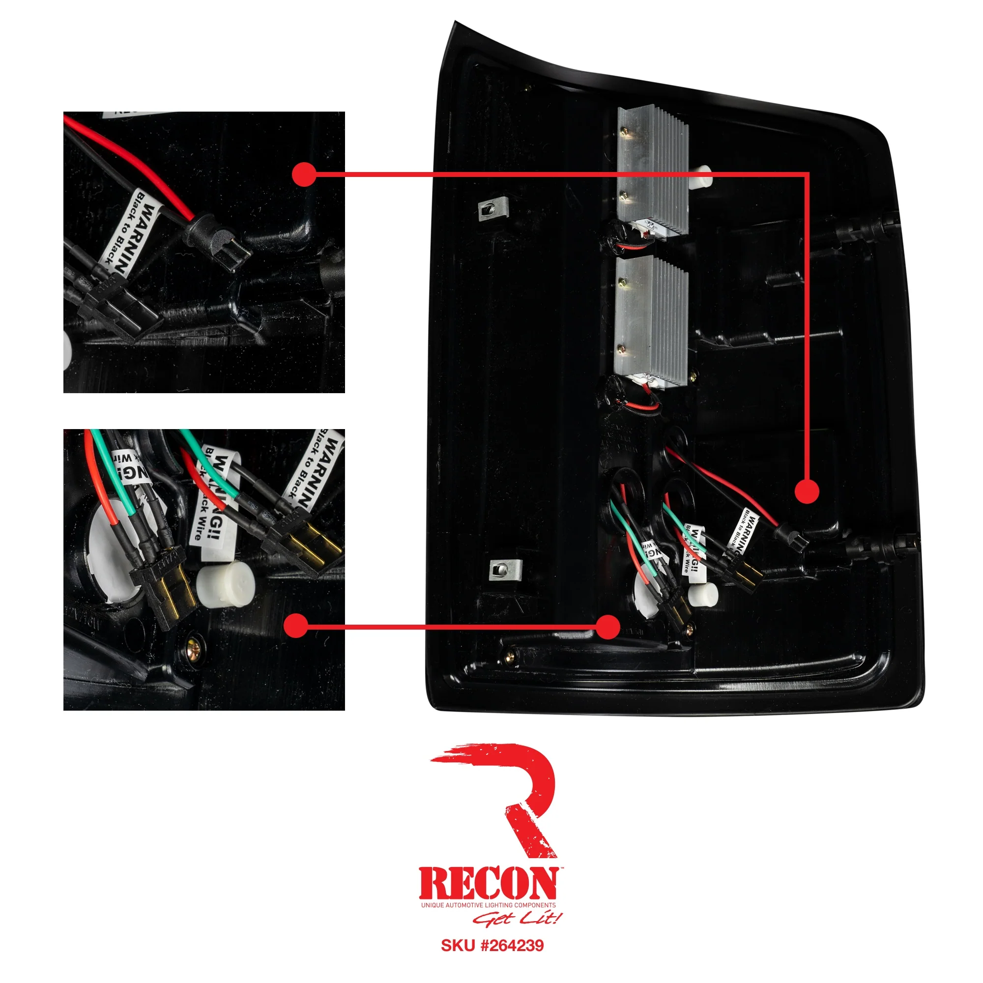 GMC Sierra 1500 14-18 Ultra Bright OLED Tail Lights (3rd Gen w/ Factory Halogen Style) - Multiple Lens - Image 5