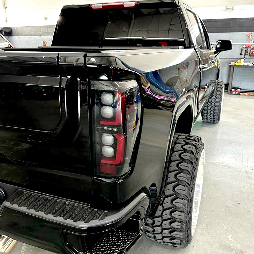 GMC Sierra 1500 19-25 Ultra Bright OLED Tail Lights (Replaces Factory/OEM Halogen Tail Lights Only) - Multiple Lens - Image 16
