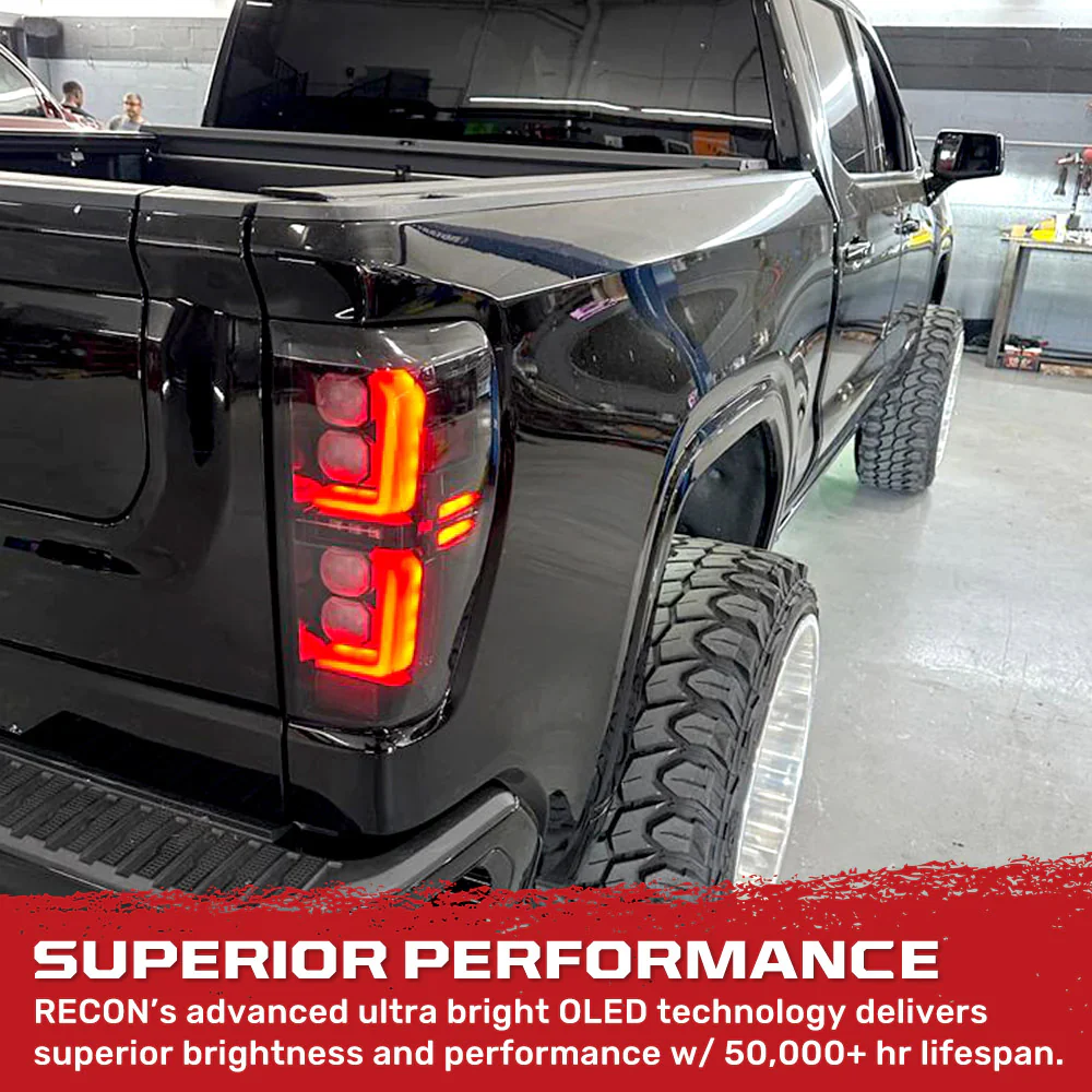 GMC Sierra 1500 19-25 Ultra Bright OLED Tail Lights (Replaces Factory/OEM LED Tail Lights Only) - Multiple Lens - Image 30