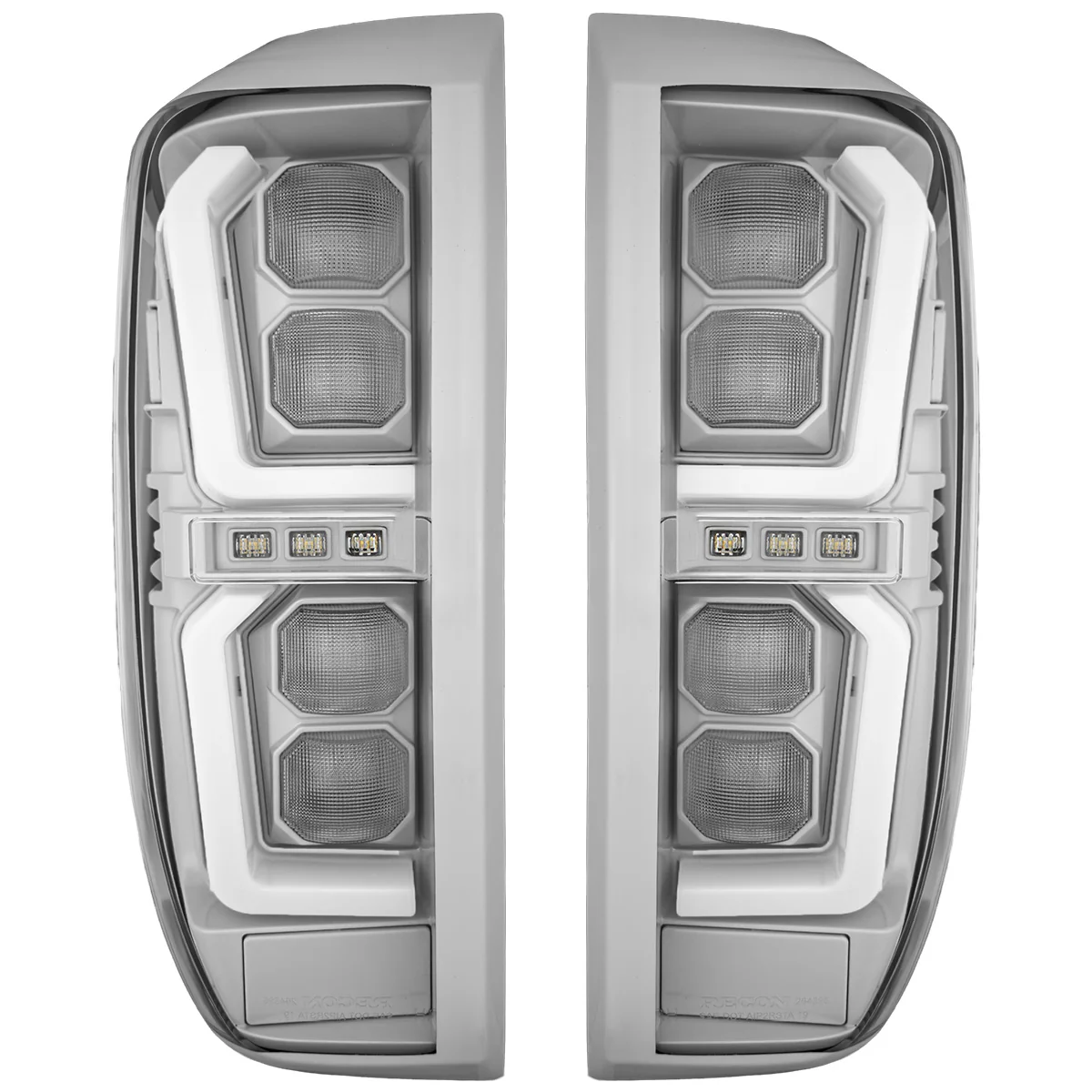 GMC Sierra 1500 19-25 Ultra Bright OLED Tail Lights Custom Painted Switchblade Silver 636R (Replaces Factory/OEM LED Tail Lights Only) - Custom - Image 5