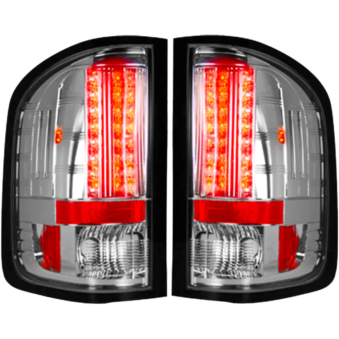 GMC Sierra (1500, 2500, 3500) Single-Wheel 07-13 Ultra Bright LED Tail Lights - Multiple Lens - Image 11
