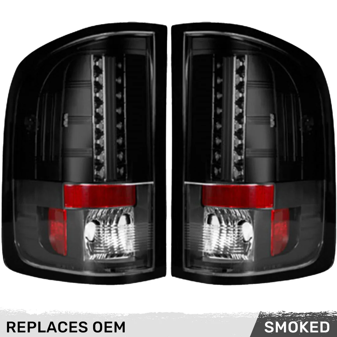 GMC Sierra (1500, 2500, 3500) Single-Wheel 07-13 Ultra Bright LED Tail Lights - Multiple Lens - Image 16