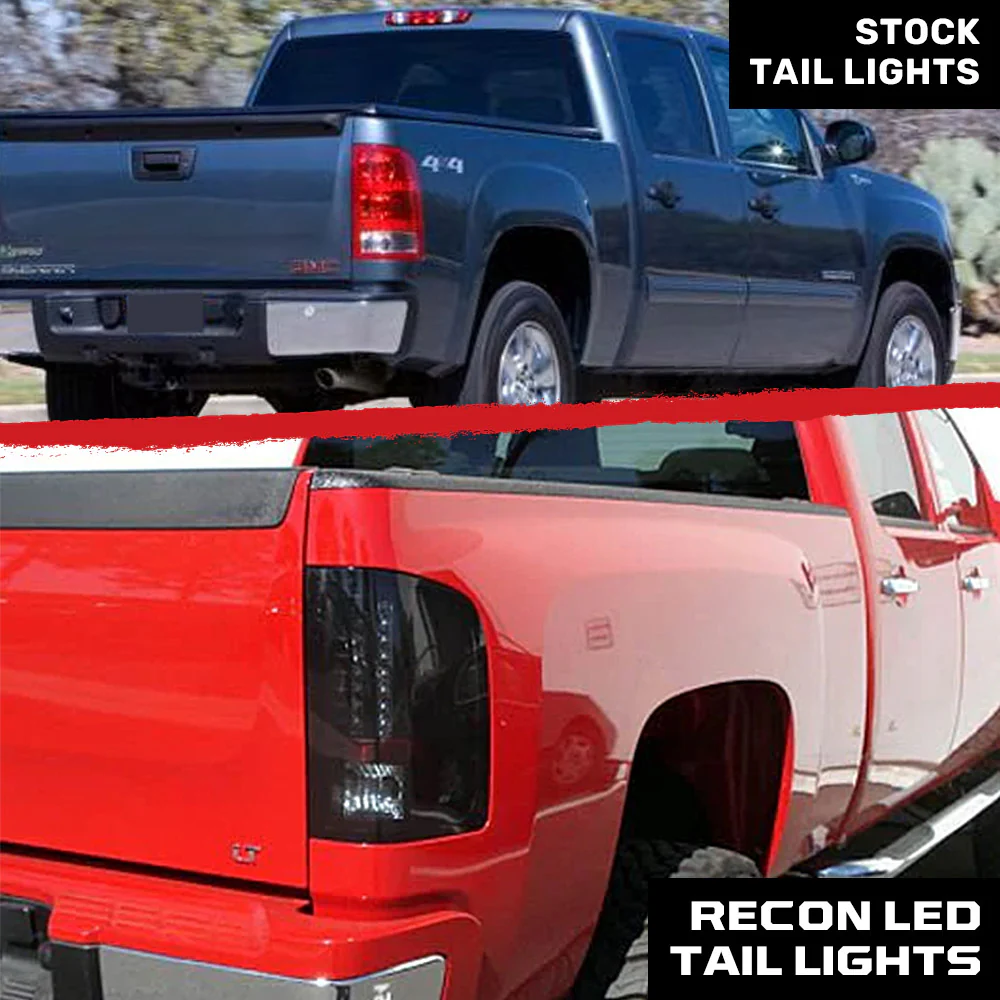 GMC Sierra (1500, 2500, 3500) Single-Wheel 07-13 Ultra Bright LED Tail Lights - Multiple Lens - Image 20