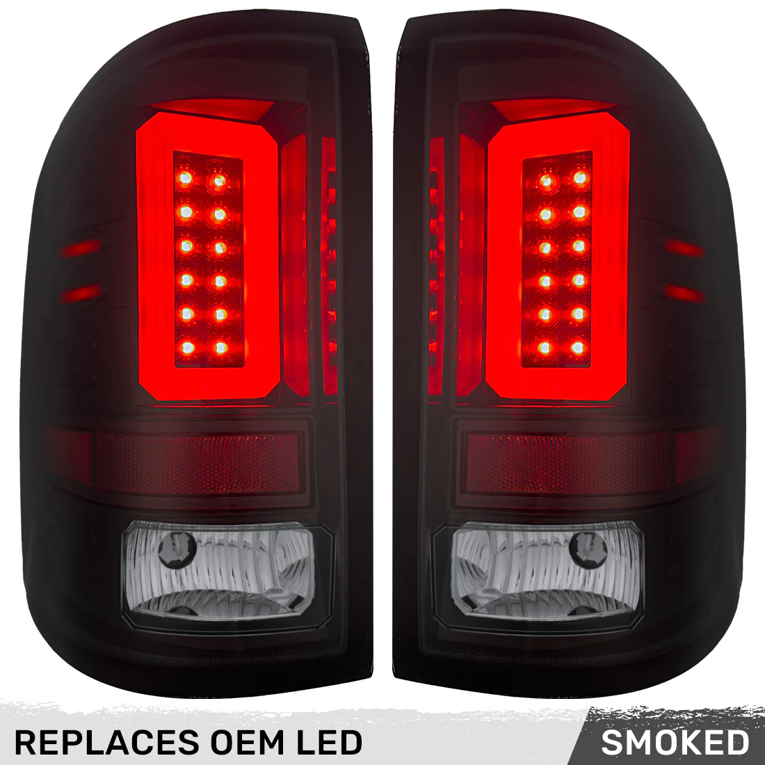GMC Sierra 2500/3500 16-19 (Fits Single Wheel & Replaces Factory LED Style Only) Tail Lights OLED in Multiple Lens - Image 12