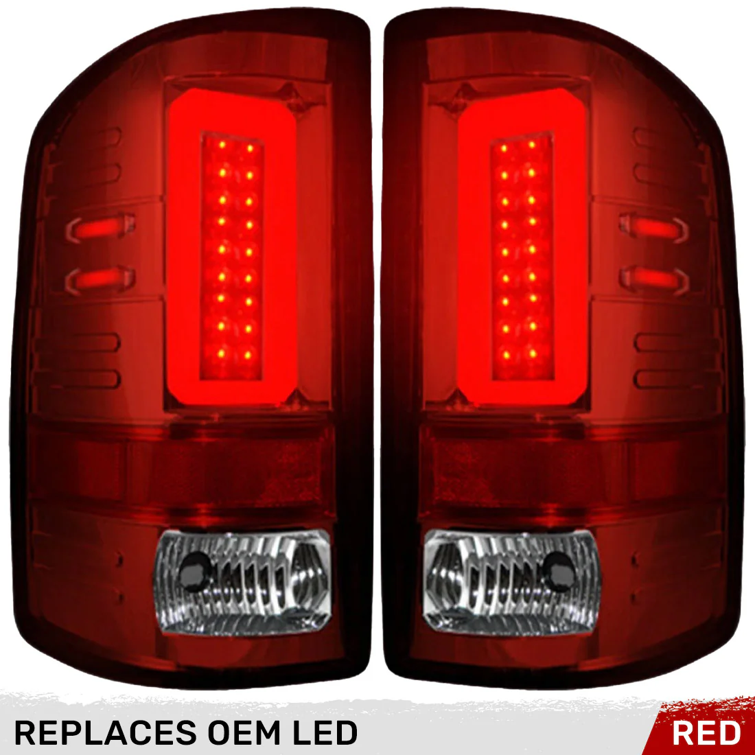 GMC Sierra 2500/3500 16-19 (Fits Single Wheel & Replaces Factory LED Style Only) Tail Lights OLED in Multiple Lens - Image 36