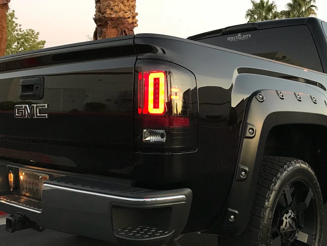 GMC Sierra 2500/3500 16-19 (Fits Single Wheel & Replaces Factory LED Style Only) Tail Lights OLED in Multiple Lens - Image 5