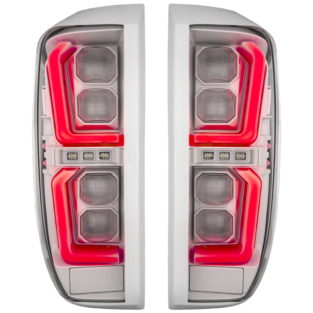 GMC Sierra 2500/3500 20-23 Ultra Bright OLED Tail Lights Custom Painted Switchblade Silver 636R (Replaces Factory/OEM LED Tail Lights Only) - Custom - Image 2