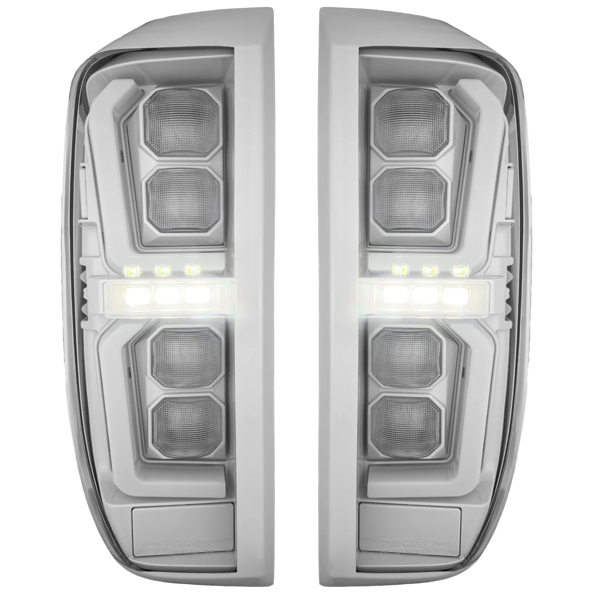 GMC Sierra 2500/3500 20-23 Ultra Bright OLED Tail Lights Custom Painted Switchblade Silver 636R (Replaces Factory/OEM LED Tail Lights Only) - Custom - Image 4