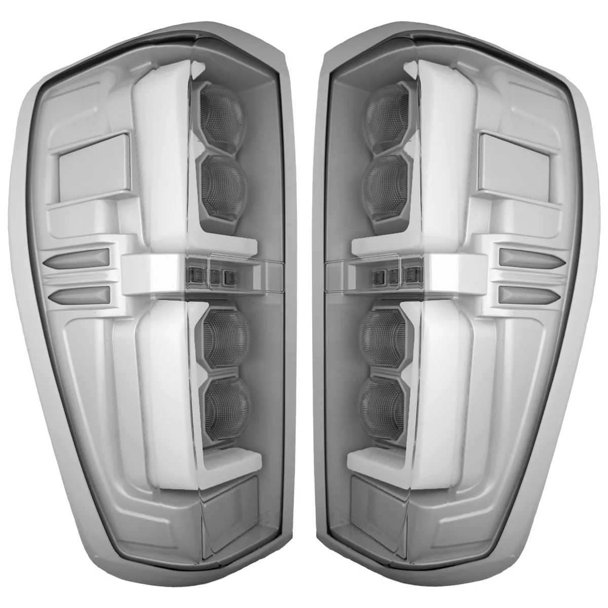 GMC Sierra 2500/3500 20-23 Ultra Bright OLED Tail Lights Custom Painted Switchblade Silver 636R (Replaces Factory/OEM LED Tail Lights Only) - Custom - Image 6