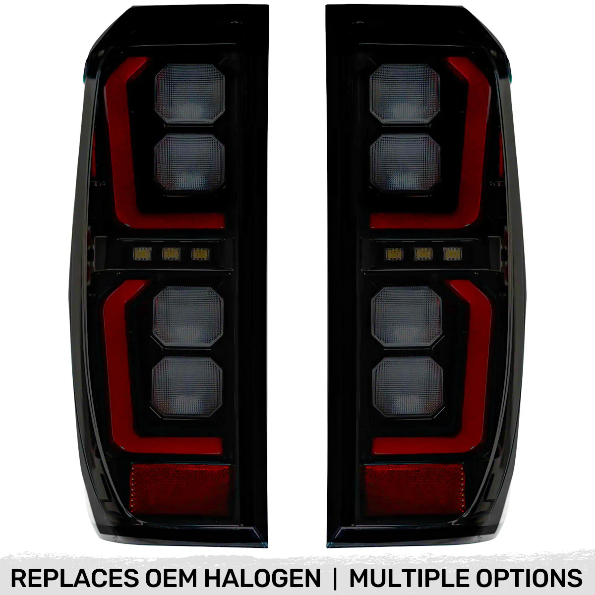 GMC Sierra 2500/3500 20-23 Ultra Bright OLED Tail Lights (Replaces Factory/OEM Halogen Tail Lights Only) - Multiple Lens