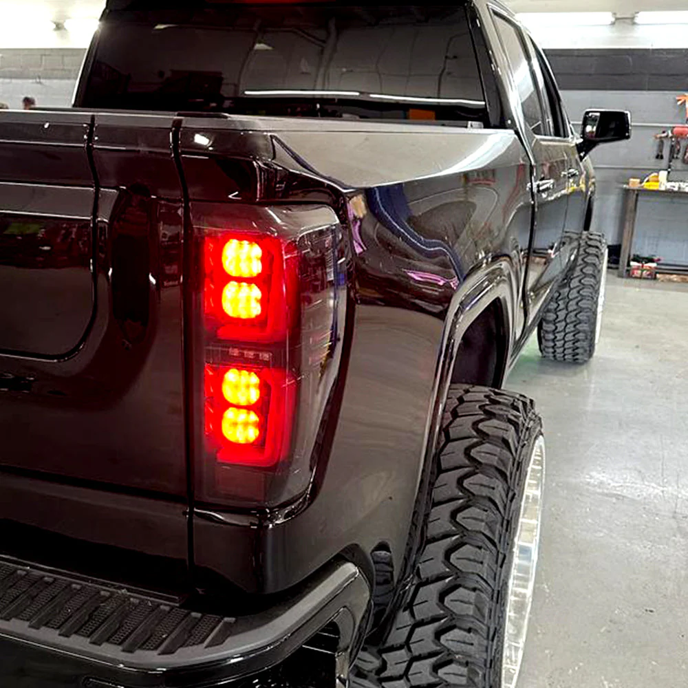GMC Sierra 2500/3500 20-23 Ultra Bright OLED Tail Lights (Replaces Factory/OEM Halogen Tail Lights Only) - Multiple Lens - Image 12
