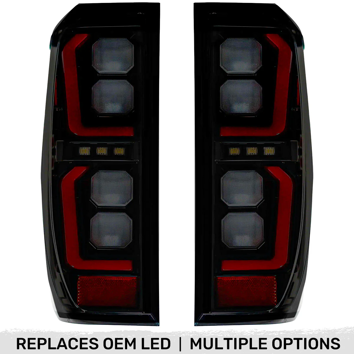 GMC Sierra 2500/3500 20-23 Ultra Bright OLED Tail Lights (Replaces Factory/OEM LED Tail Lights Only) - Multiple Lens