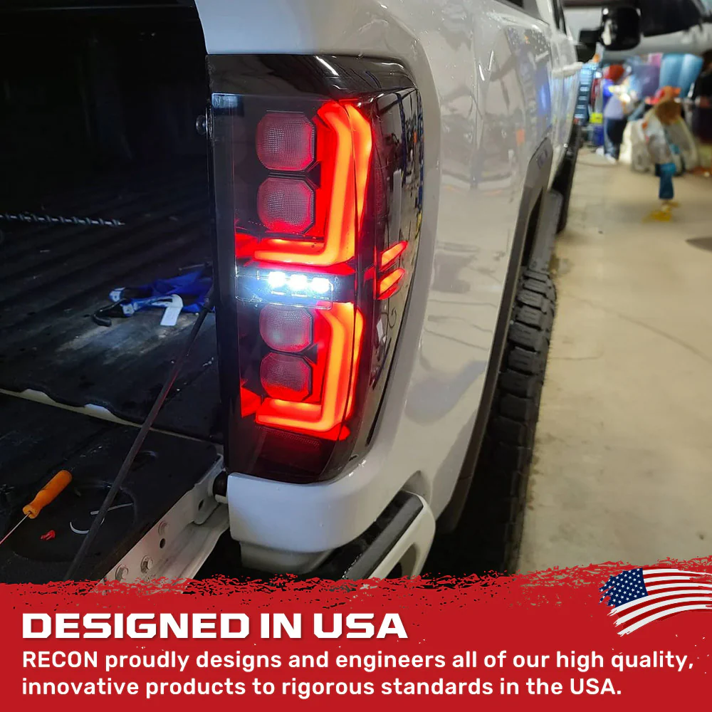 GMC Sierra 2500/3500 20-23 Ultra Bright OLED Tail Lights (Replaces Factory/OEM LED Tail Lights Only) - Multiple Lens - Image 9