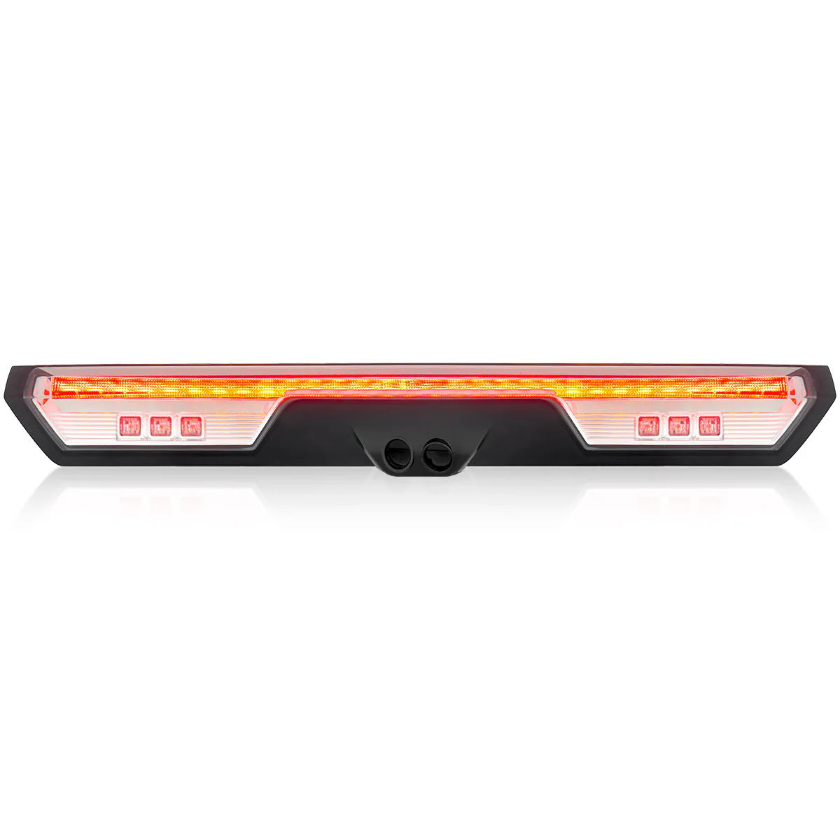 GMC Sierra 1500 19-25 & Chevy Silverado 1500 19-25 (4th GEN) - ULTRA HIGH POWER Red LED 3rd Brake Light w/ ULTRA HIGH POWER CREE XML White LED Cargo Lights (Replaces LED 3rd Brake Light with 2 Cargo Bed Cameras - Clear Lens - Image 4