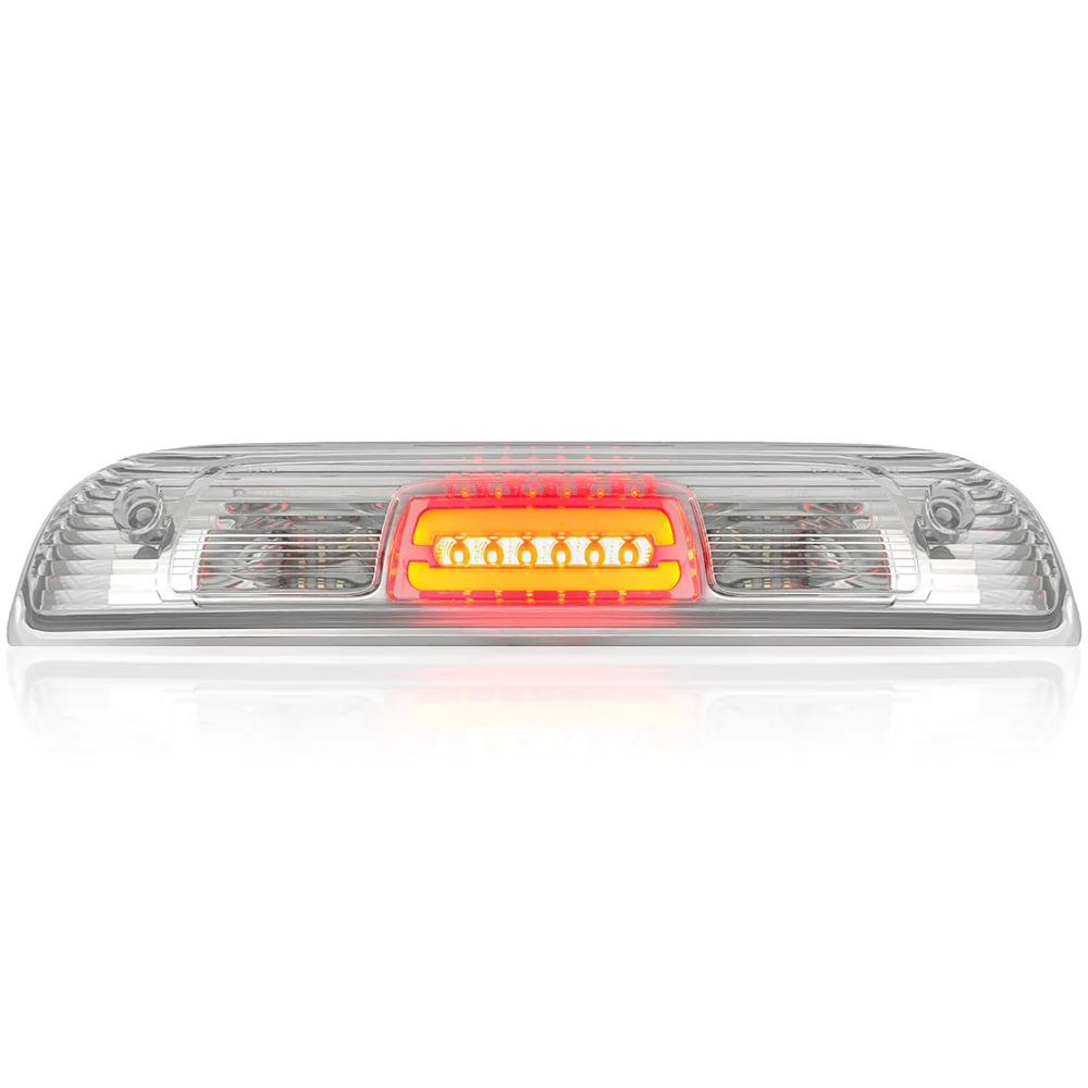 GMC & Chevy 14-18 Sierra & Silverado 1500 (3rd Gen) - Ultra High Power Red LED 3rd Brake Light Kit w/ Ultra High Power CREE XML White LED Cargo Lights - Clear Lens - Image 2