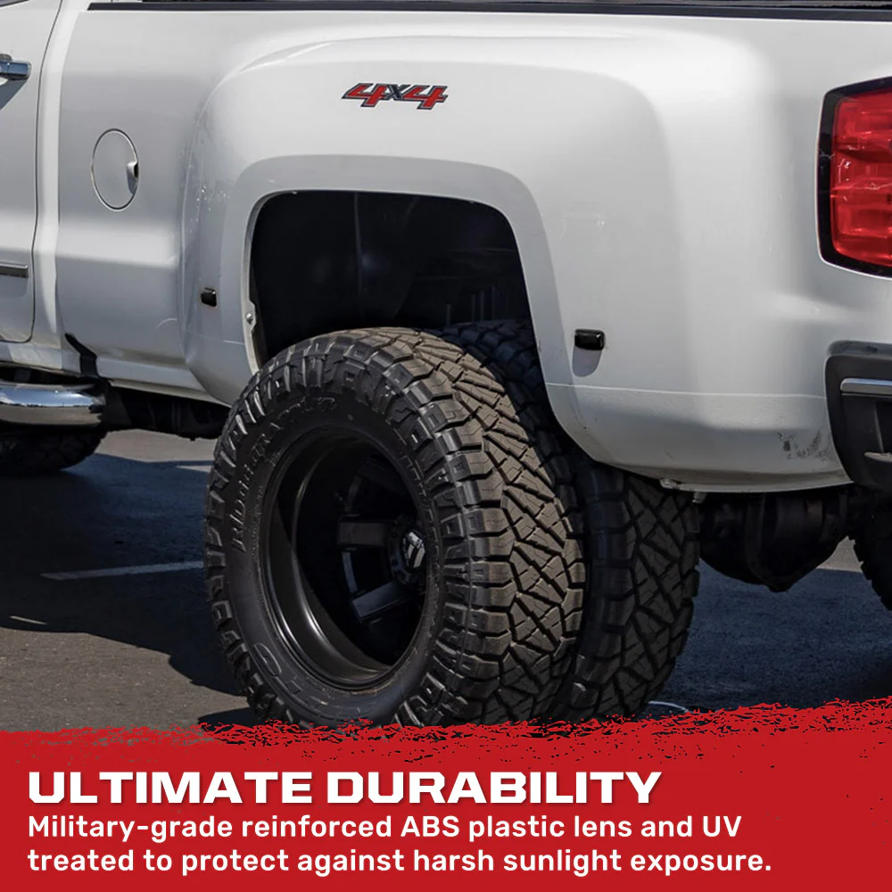 GMC Sierra & Chevy Silverado 15-25 (3rd & 4th Gen) Dually Fender Lights (4-Piece Set) - Multiple Lens & Colors - Image 10