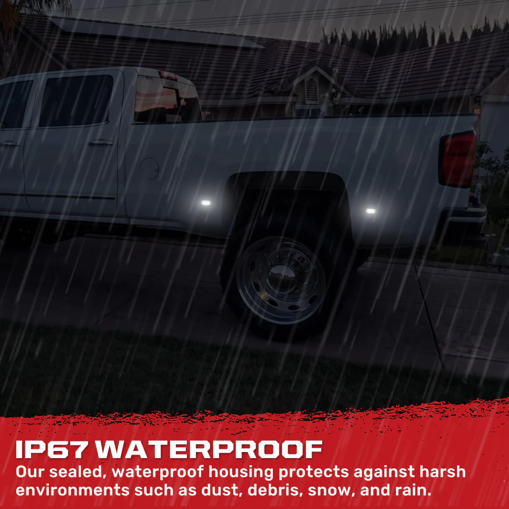GMC Sierra & Chevy Silverado 15-25 (3rd & 4th Gen) Dually Fender Lights (4-Piece Set) - Multiple Lens & Colors - Image 11