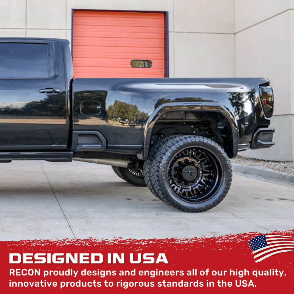 GMC Sierra & Chevy Silverado 15-25 (3rd & 4th Gen) Dually Fender Lights (4-Piece Set) - Multiple Lens & Colors - Image 14