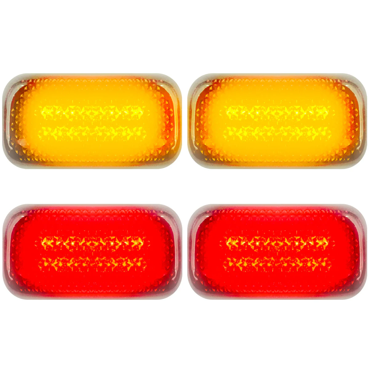 GMC Sierra & Chevy Silverado 15-25 (3rd & 4th Gen) Dually Fender Lights (4-Piece Set) - Multiple Lens & Colors - Image 24