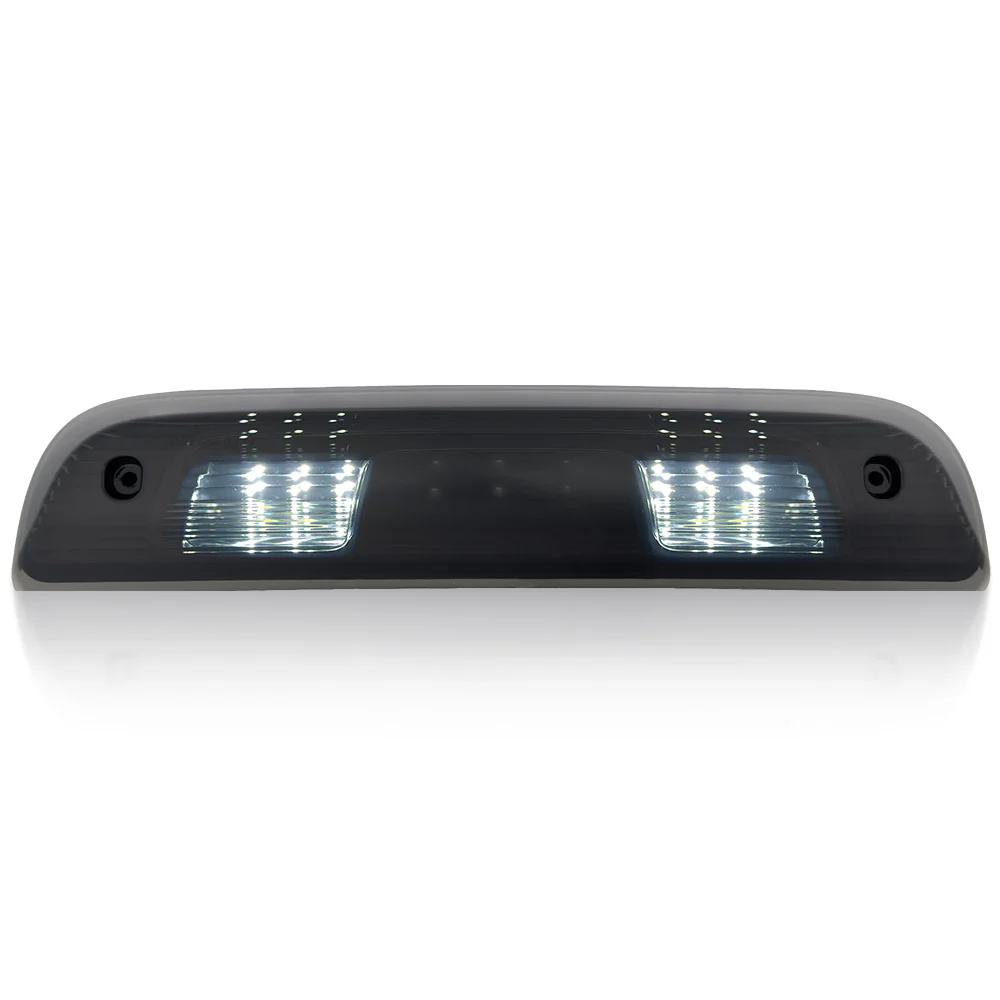 GMC Sierra & Chevy Silverado 3rd GEN 1500 14-18 Ultra High Power SCANNING Red LED 3rd Brake Light w/ High Power CREE XML White LED Cargo Lights - Smoked Lens - Image 3