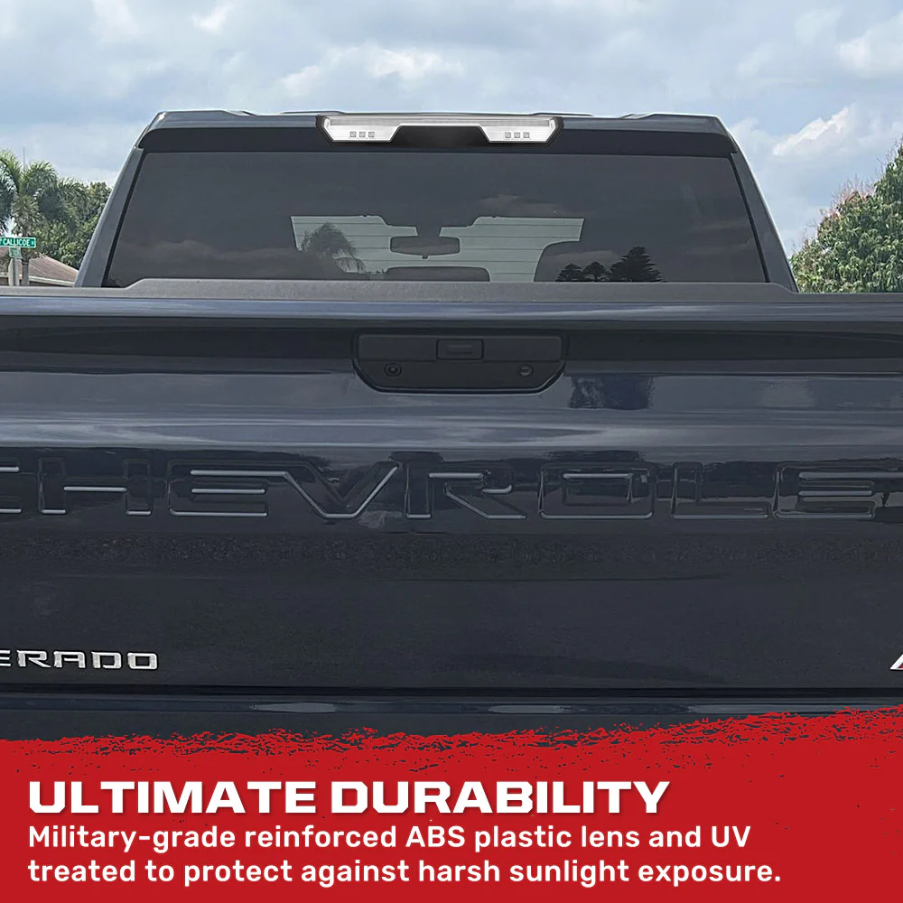 GMC Sierra & Chevy Silverado 1500 (4th GEN) 19-25 LED 3rd Brake Light Kit with Clear Lens - Image 6