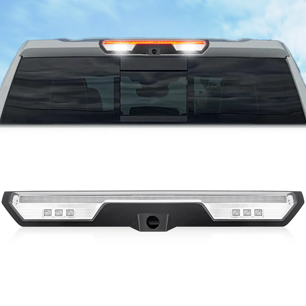 GMC Sierra & Chevy Silverado 1500 19-25 3rd Brake Light Kit in Clear (For Cargo Bed Camera Models Only)