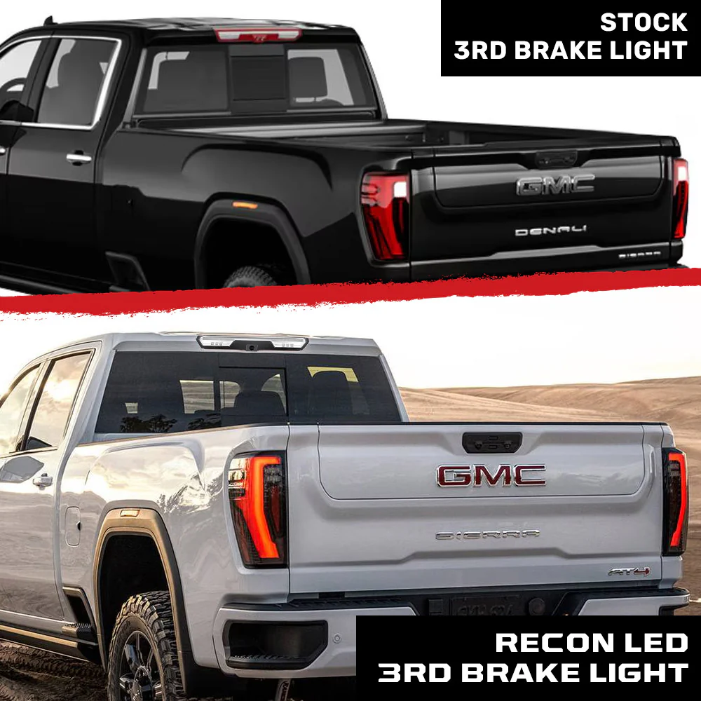 GMC Sierra & Chevy Silverado 1500 19-25 3rd Brake Light Kit in Clear (For Cargo Bed Camera Models Only) - Image 9